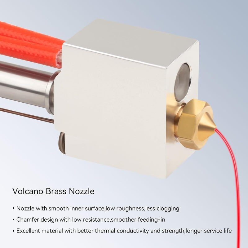 UniTak3D ANYCUBIC Kobra 2 Hotend 3D Printer Extruder V5 J-Head Print Head with Silicone Sock 0.4mm Nozzle 24V Ceramic Cartridge Heater ONLY for Kobra 2,Kobra 2 Plus,Kobra 2 Max,Kobra 2 Pro,Kobra 2 Neo - Image 5